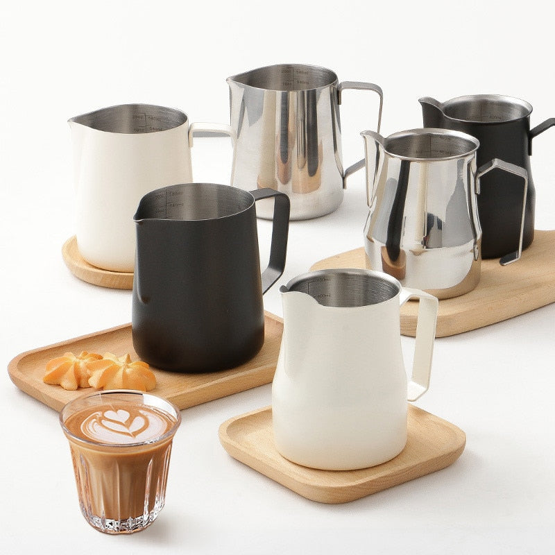 Jarra Inox para Desenhar Café e Cappuccino - Surpreenda suas visitas!! - COMPRE E GANHE GRÁTIS EBOOK FORMAÇÃO BARISTAS Tudo pra Café